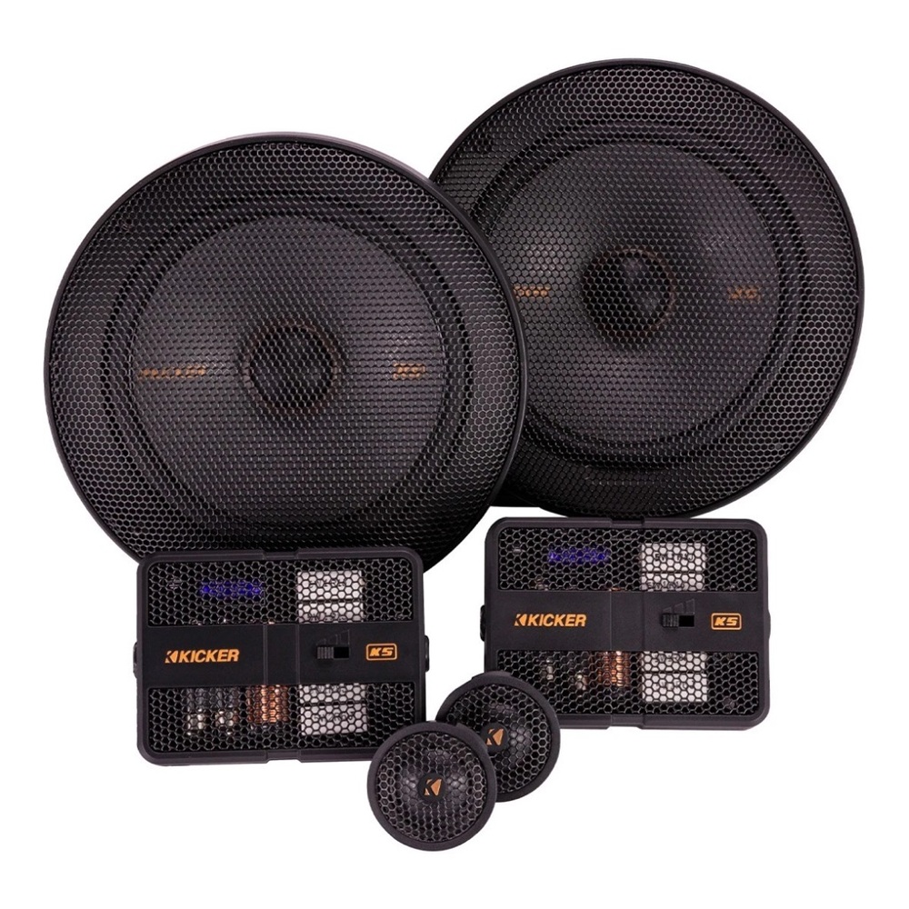 Kicker 51KSS6504 6.5" KS Series 2-way 4-ohm Component Speaker System New